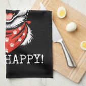 Fun Cartoon Dog Design Geschirrtuch (Viertel Falte)
