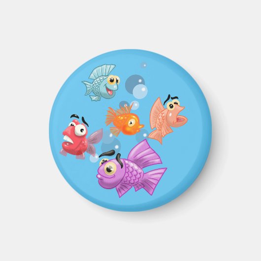 Fun Cartoon Fish Magnet (Vorne)