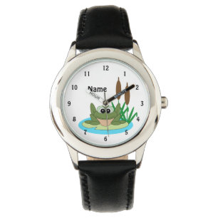 Fun Cartoon Frog Watch Armbanduhr