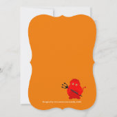 Fun Cartoon Halloween Monster Kostüm Party-Gruppe, Einladung (Rückseite)