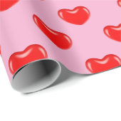 Fun Cartoon hört auf rosa Geschenkpapier (Rolleneckpunkt)