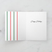 Fun Cartoon-like Christmas Tree Design Karte (Innenseite)