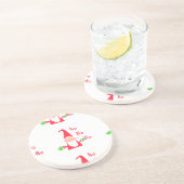 Fun Cartoon Mouse Santa Collection Getränkeuntersetzer (Seite)