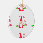 Fun Cartoon Mouse Santa Collection Keramikornament (Rechts)