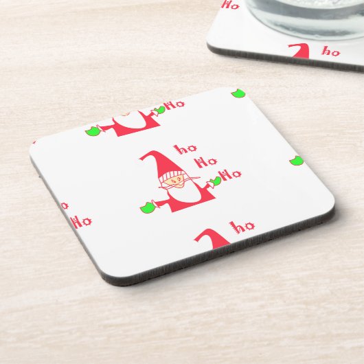 Fun Cartoon Mouse Santa Collection Untersetzer (Linke Seite)