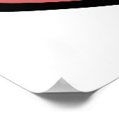 Fun Cartoon Open Mouth and Lips Poster (Ecke)