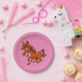 Fun Cartoon Pferd Pappteller (Party)