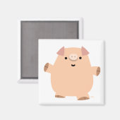 Fun Cartoon Pig Magnet (Vorderseite/Rückseite)