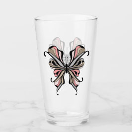 Fun Cartoon Schmetterling Fauna Tatoo niedliche Ki Glas