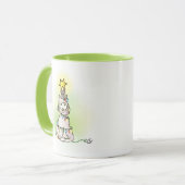 Fun Cartoon Weihnachtsdekorationen für Katzen und Tasse (Vorderseite Links)