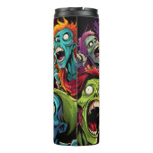 Fun Cartoon Zombies Thermosbecher (Rückseite)