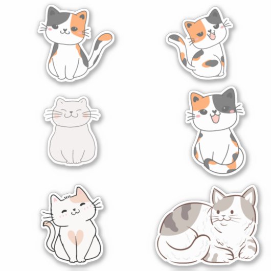 Fun Cat Aufkleber (Vorderseite)
