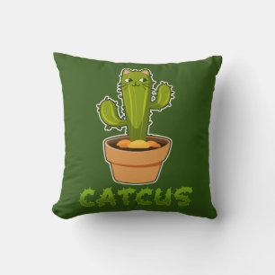 Fun Cat Cactus Catcus Pflanze Kissen