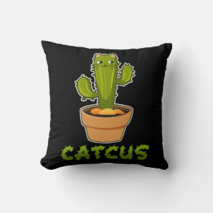 Fun Cat Cactus Catcus Pflanze Kissen