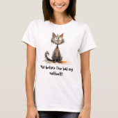 Fun Cat Coffee Women's Basic T - Shirt (Vorderseite)