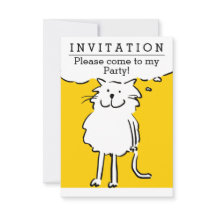 Fun Cat Design Party Einladung