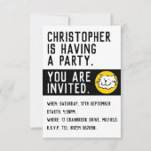 Fun Cat Design Party Einladung (Rückseite)