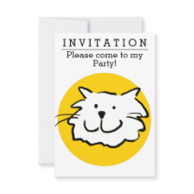 Fun Cat Design Party Einladung