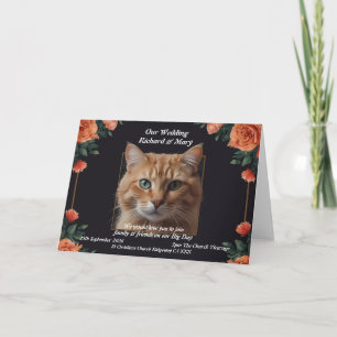 Fun Cat Elegance Hochzeit Einladung