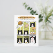 Fun Cat Erntedank Erwartungen Realität Feiertagskarte (Stehend Vorderseite)