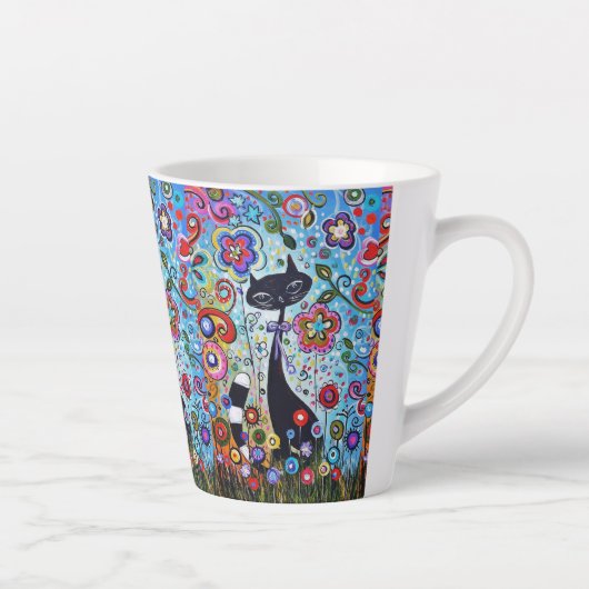 Fun Cat Espresso Java Mocha Niedlich Café Milchtasse (Rechts)