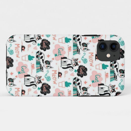Fun Cat Handy Fall Case-Mate iPhone Hülle (Rückseite (Horizontal))