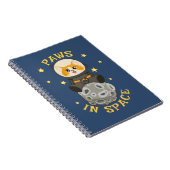 Fun Cat in space Cat Astronaut Cosmic animal Moon Notizblock (Rechte Seite)