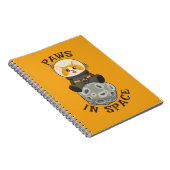 Fun Cat in space Cat Astronaut Cosmic animal Moon Notizblock (Rechte Seite)