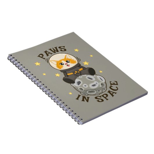 Fun Cat in space Cat Astronaut Cosmic animal Moon Notizblock (Rechte Seite)