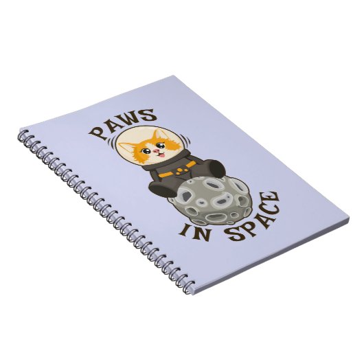 Fun Cat in space Cat Astronaut Cosmic animal Moon Notizblock (Rechte Seite)