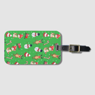 Fun Cat Kitty Santa animal Snowman Sled Xmas tree Gepäckanhänger