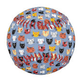 Fun Cat Pattern Baseball (Rückseite)