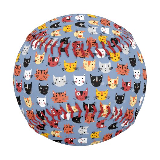 Fun Cat Pattern Baseball (Vorderseite)