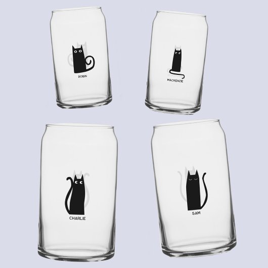Fun Cat Personalisiert einzigartig Dosenglas