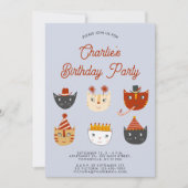 Fun Cat Personalisiert Geburtstagsparty Einladung (Vorderseite)