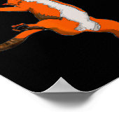 Fun Cat Playing Basketball Sport Katze Basketball  Poster (Ecke)