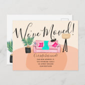 Fun Cat Sofa Illustration bewegende Ankündigung (Vorne/Hinten)