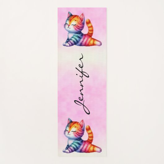 Fun Cat Yoga Mat Yogamatte (Vorderseite)