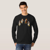Fun Cats Violine Cello Chat spielen T-Shirt (Vorne ganz)