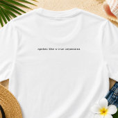Fun Caymanian Dialect Geezum Personalisiert T-Shirt