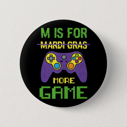 Fun Celebrate Mardi Gras Video Game Controller Gam Button (Vorderseite)