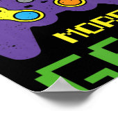Fun Celebrate Mardi Gras Video Game Controller Gam Poster (Ecke)