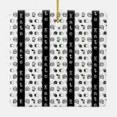 Fun Cell Phone Text Messaging-Muster INDIVIDUELLE  Keramikornament (Rückseite)