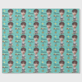 FUN CEO BusinessFRAMAN Foto Sensation Birthday Geschenkpapier (Flach)