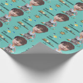 FUN CEO BusinessFRAMAN Foto Sensation Birthday Geschenkpapier (Ecke)