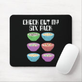 Fun Cereal Gym Breakfast Bowls Six Pack Workout Bo Mousepad (Mit Mouse)