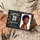 Fun Chalkboard Doodle Foto Überraschung 30. Geburt Einladung<br><div class="desc">Entdecken Sie den Spaß mit unserer modernen und trendigen 'Shhh... It's a Surprise' 30. Geburtstags-Party Einladung! Mit einer Touch Nostalgie auf einem rustikalen Chalkboard-Design,  können Sie es mit einem persönlichen Foto und Party Details anpassen. Erschaffen Sie einen Sofortauftakt für Ihre Überraschungsfeier!</div>