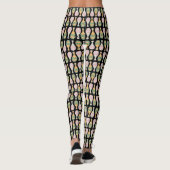 Fun Champagne Fltles Pattern Leggings (Rückseite)