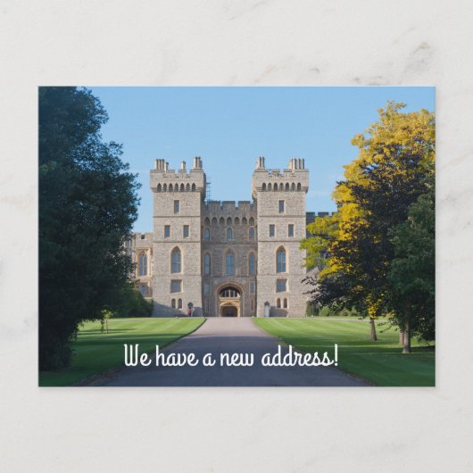 Fun change of address card ankündigungspostkarte (Vorderseite)