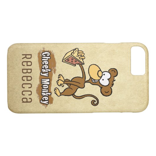 Fun Cheeky Monkey Design Case-Mate iPhone Hülle (Rückseite (Horizontal))